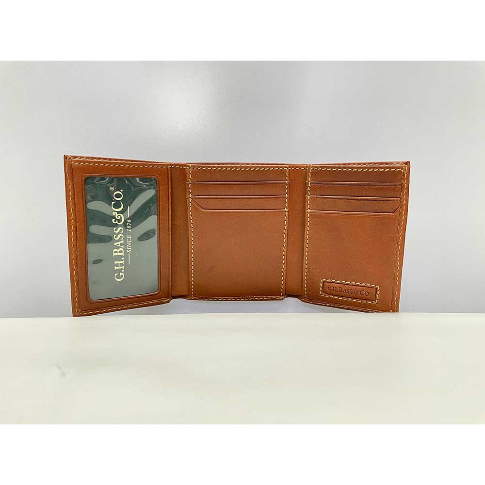 Ví đứng da bò BASS Trifold chính hãng new - Ảnh 2