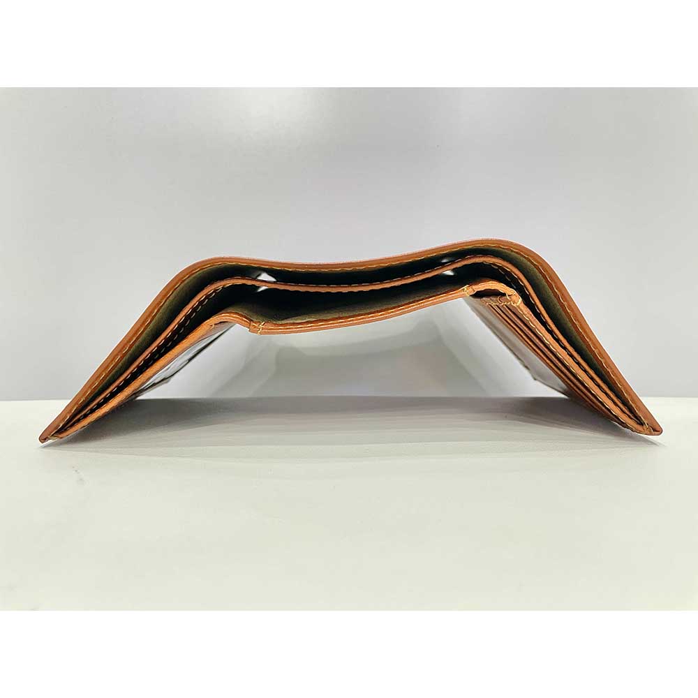 Ví đứng da bò BASS Trifold chính hãng new - Ảnh 3