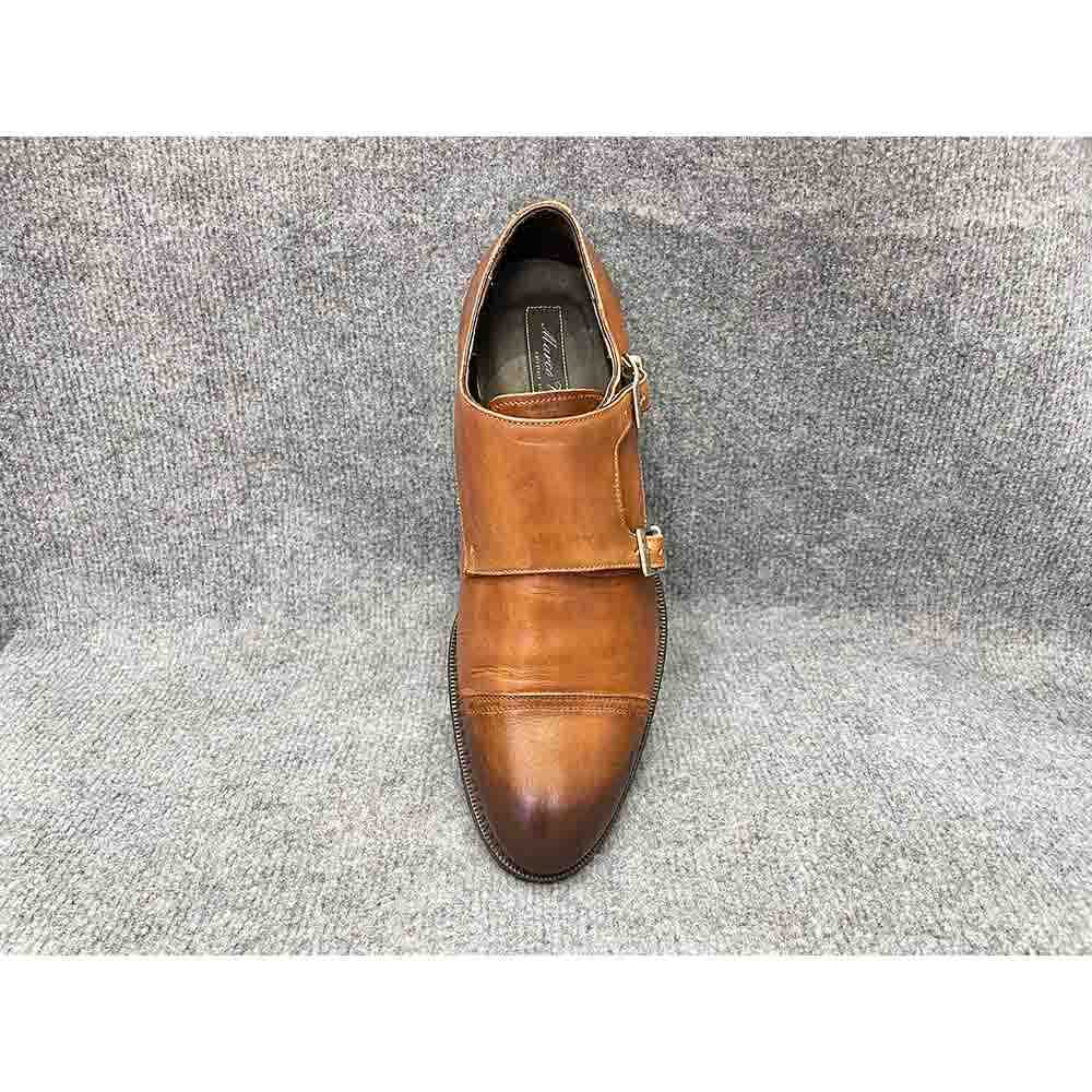 Giày tây nam MARCO VITTORIO Double Monk Strap Captoe chính hãng 2hand – Size 42.5 - Ảnh 3