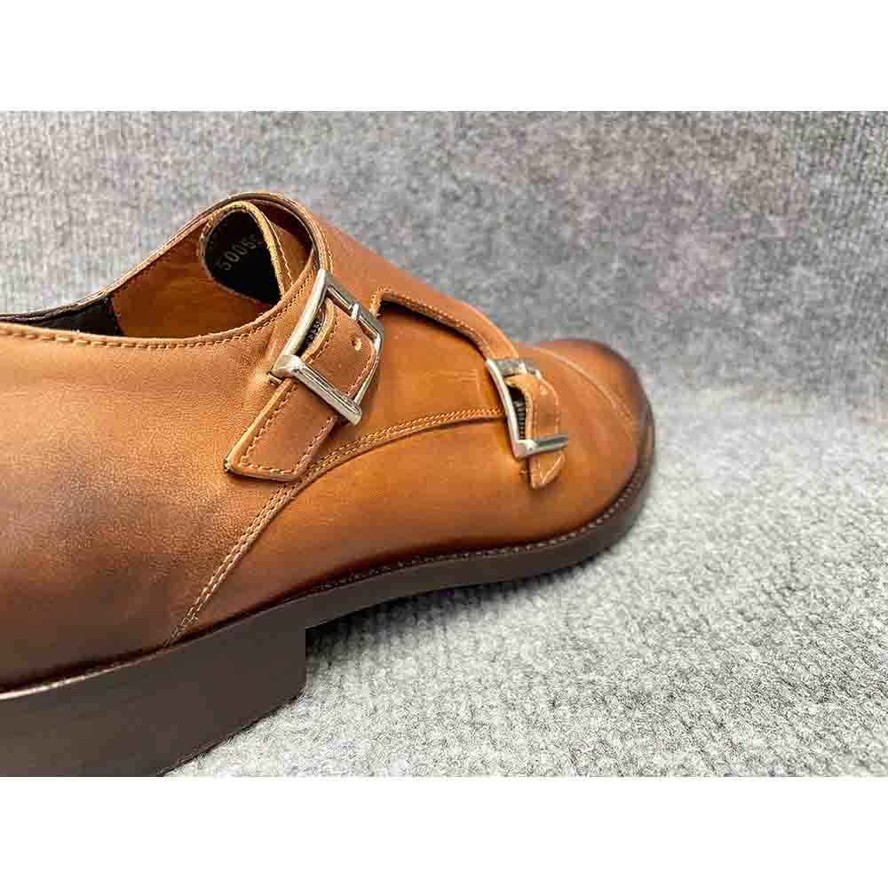 Giày tây nam MARCO VITTORIO Double Monk Strap Captoe chính hãng 2hand – Size 42.5 - Ảnh 7