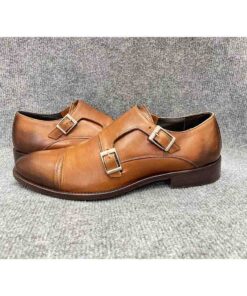 Giày tây nam MARCO VITTORIO Double Monk Strap Captoe chính hãng 2hand