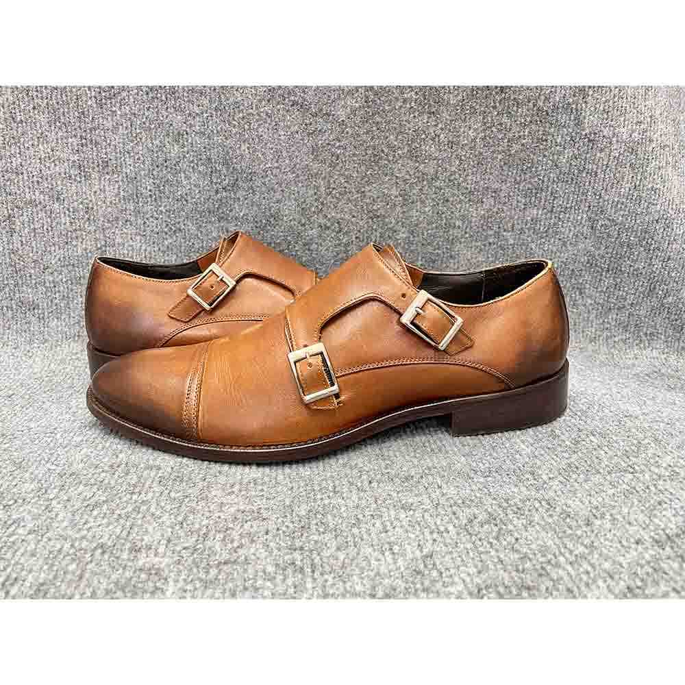 Giày tây nam MARCO VITTORIO Double Monk Strap Captoe chính hãng 2hand