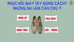 phục hồi giày tây tại nhà