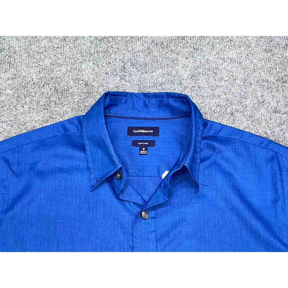Áo sơ mi ngắn tay CROFT & BARROW Easy Care chính hãng 2hand – Size S - Ảnh 4