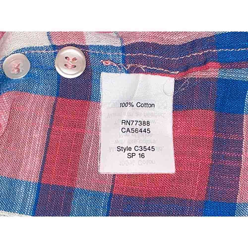 Áo sơ mi chui đầu unisex J CREW Plaid Gauze Popover chính hãng 2hand – Size S - Ảnh 5