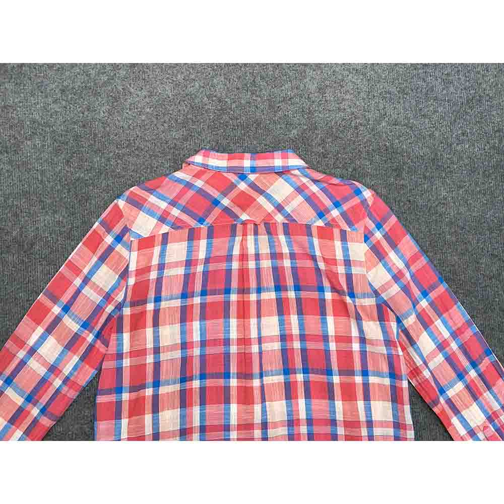 Áo sơ mi chui đầu unisex J CREW Plaid Gauze Popover chính hãng 2hand – Size S - Ảnh 7