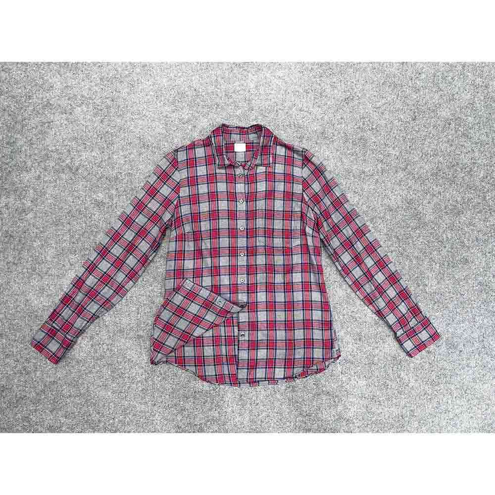 Áo sơ mi nữ unisex J CREW Red Plaid chính hãng 2hand – Size S - Ảnh 2