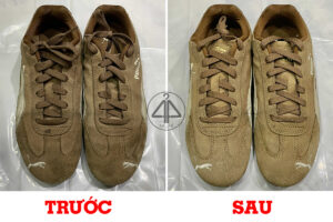 Vệ sinh giày sneaker da lộn