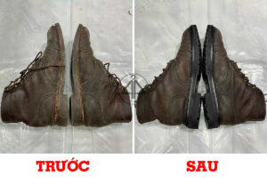 Thay đế giày boot da
