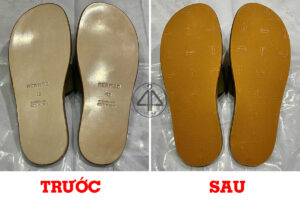 Dán đế dép Hermes
