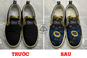 Vẽ custom giày sneaker Dior