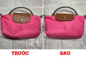 Phục hồi túi Longchamp bị mốc