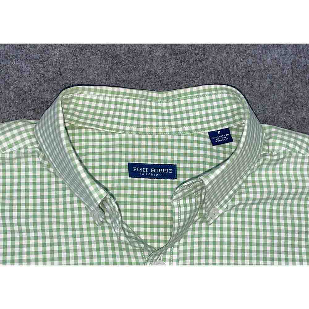 Áo sơ mi nam caro FISH HIPPIE Tailored Fit chính hãng 2hand – Size S - Ảnh 6